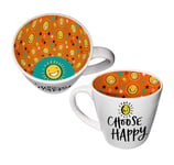 Inside Out Choose Happy Sunshine Novelty Mug In Gift Box Feel Good Gift Idea