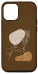 iPhone 12/12 Pro Line Art Abstract Minimalist of Women Beauty Silhouette Case