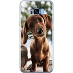 Samsung Galaxy S8+ Läpinäkyvä Puhelinkotelo Ung Hund