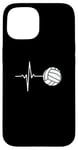 iPhone 15 Volleyball Volleyball Player Heartbeat Volleyball Lover Case