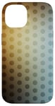 Coque pour iPhone 14 Jaune, turquoise, pois dégradés