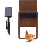 Sjlerst - Porte de Poulailler Automatique avec Capteur de Lumire, nergie Solaire et Piles, Porte de Poulet Automatique pour Volaille, Ouvre-Porte de