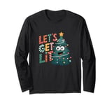 Let's Lit Funny Cute Green Christmas Tree Lights Long Sleeve T-Shirt