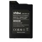 Vhbw Batterie Compatible Avec Sony Psp-1000, Psp-1000k-Cw, Psp-1001, Psp-1004, Psp-1006 - Remplacement Pour Psp-110, Psp-280g (1600mah)