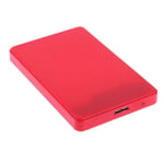 Usb 3.0 2.5" Sata Hdd Hard Drive Enclosure Caddy Case Cable Red