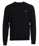 FRED PERRY Crew Neck Jumper Dark Carbon (XXL)