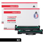 TONER CF219A CF219A Noir x 2 Compatible pour HP-NOPAN-INK P LaserJet Pro M102W P LaserJet Pro MFP M130nw P LaserJet Pro M102a P LaserJet Pro M104a P LaserJet Pro M104w P LaserJet Pro M130a P LaserJet Pro M130fn P LaserJet Pro M132a P LaserJet Pro M1