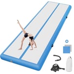 tapis de gymnastique 20cm Haut Tapis Entraînement epais 5M long 2m large Tapis de Gym Gonflable Piste Gonflable Gymnastique Tumbling Gymnastique avec Pomp a air