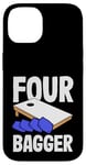 Coque pour iPhone 14 Planche Four Bagger Cornhole Fun Sport Vibes