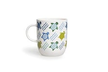 Excelsa Animals Tasse mug, 400 ML, Porcelaine, Blanc Tortue 8.9x8.9x10.6 cm Blanc/Multicolore