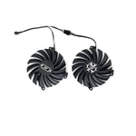 CF-12915S 85mm RTX3080 RTX3070 remplacer pour INNO3D RTX 3070 3070Ti 3080 3080Ti 3090 ICHILL tage OC fouling carte ventilateur de refroidissement - Type black 2-Fan