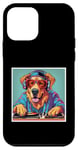 iPhone 12 mini Golden Dog Music DJ Turntables Mixing Vinyl Records Graphic Case