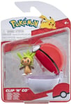 Pokemon Clip 'N' Go - Chespin And Poke Ball - Brand New