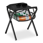 Relaxdays Tabouret Pliant Camping Tabouret De Jardin Siège De Camping Chaise Pliable Noir