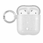 Case for AirPods Gen 1 & 2 by Case-Mate Hook Ups with Clip Clear Glitter