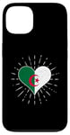 Coque pour iPhone 13 Drapeau Algérie Vintage Coeur Algérie Amoureux Rétro