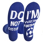 Dekzked Do Not Disturb I'm Watching Football Socks,Funny Socks Novelty Gifts for Men,Women,Teenager,Husband,Dad,Son,Football Lovers