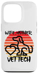 Coque pour iPhone 13 Pro Wife Mother Vet Tch, vétérinaire, famille, chien, chat, animal de compagnie