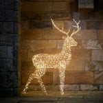 Lights4fun Outdoor Christmas Light Up Extra Large Reindeer Stag Figure 800 LEDs