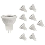 Silamp - Ampoule led GU4 / MR11 3W 12V (Pack de 10) - Blanc Froid 6000K - 8000K