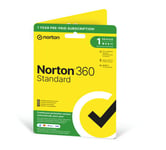 Norton 360 Standard - 10GB Lagring / VPN / 1 år / 1 användare