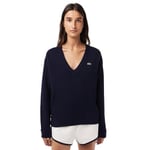 Lacoste Women's Af9554 Pullover Sweater, Marine, UK 6