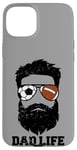 iPhone 15 Plus Soccer Football Dad Messy Hair Beard Soccer Football Dad Case