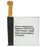 Battery for TicWatch Pro 4G 415mAh 3.85V