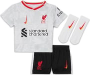 Nike Fc Liverpool 2024/25 Stadium Third FQ2278-101 Maillot de football 3 pièces pour bébés et tout-petits Blanc/platine/noir/rouge global