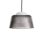 HAY Brim 245 taklampa smoked grey glass