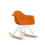 Vitra Eames Plastic Armchair RE RAR gungstol 43 rusty orange-chrome-golden maple