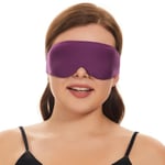 ALASKA BEAR Sleep Mask for Side Sleepers Best Contoured Eye Mask for All Sleeping Positions Men and Women 100% Blackout Cover Cool Blindfold Most Comfy Headband Style, Machine Washable (Purple)