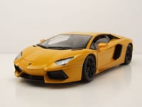 WELLY, LAMBORGHINI Aventator LP700-4 2011 Jaune, échelle 1/18, WEL18041JAUNE