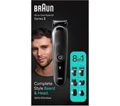 Braun 8 in 1 -  All In One Style Kit - Series 3 - Complete Beard & Head