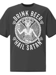 Drink Beer, Hail Satan Oversize T-shirt