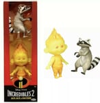 Disney Pixar Incredibles 2 Jack Jack ZeZe Raccoon Action Figures Jakks Pacific