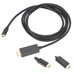 Hd Cable Adapter Type C To Male 4K X 2K Laptop To Television Projecto Set