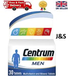 Centrum Men Multivitamin & Minerals, 24 essential nutrients, 30 tablets