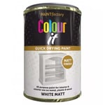 Matt Paint Quick Drying Brilliant White 300ml Paint Factory