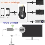 M9 Plus Tv Stick Wifi Affichage Adaptateur Tv R¿¿Cepteur Pour Anycast Dlna Miracast Airplay ¿¿Cran Miroir Hdmi Compatible Avec Android Ios