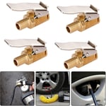 ❀ 4Pcs Air Chuck For Tire Auto Pump Thread Nozzle Adapter 8mm Tire Valve Auto