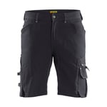 Blåkläder Hantverksshorts 4-vägsstretch utan spikfickor X1900 - Mörkgrå/Svart - C52