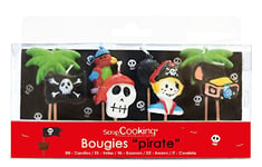 SCRAP COOKING Scrapcooking 5000 Pirates Set de 8 Bougies Paraffine Multicolore 10,5 x 10 x 2 cm