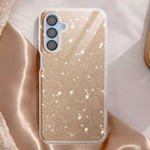 Avizar Case for Samsung Galaxy A15 5G Glitter Semi-rigid Slim Silicone, Gold