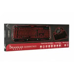 Pack Gaming Drakkar RAIDER Konix Clavier + Souris + Tapis de souris + Antivirus