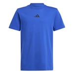 adidas Unisex Kids Essentials T-Shirt, Team Royal Blue/Black, 7-8 Years