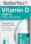 BetterYou Vitamin D 4000 iu  Oral Spray - 15ml Supports bones & teeth