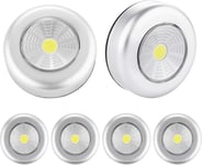 Lampe De Placard Spot Led,6Pcs Veilleuses Autocollant Eclairage Supplementaire Pour Escalier Miroir Cuisine Vitrines Cabinet Passage Penderie