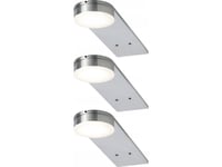 Paulmann 935.67, Utanpåliggande Spotlight, 3 Lampor, Led, 2700 K, 250 Lm, Metallisk