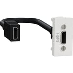 Unica Single HDMI-uttag vit